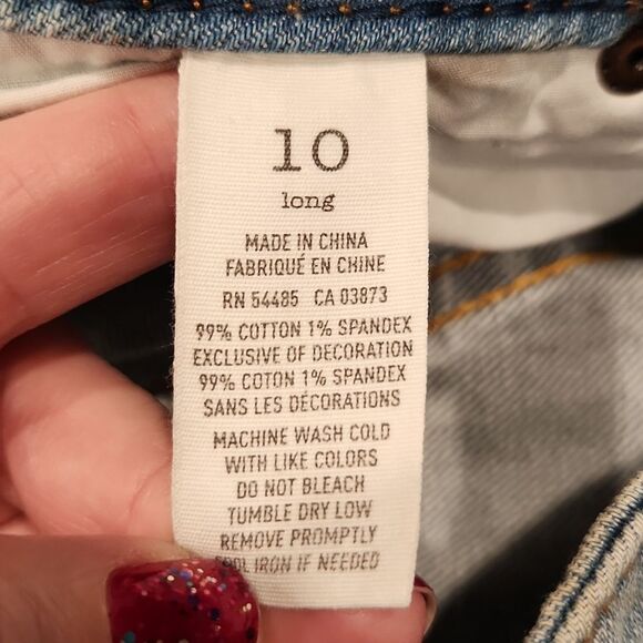 Lightwash American Eagle slim bootcut jeans size 10L - Picture 2 of 13